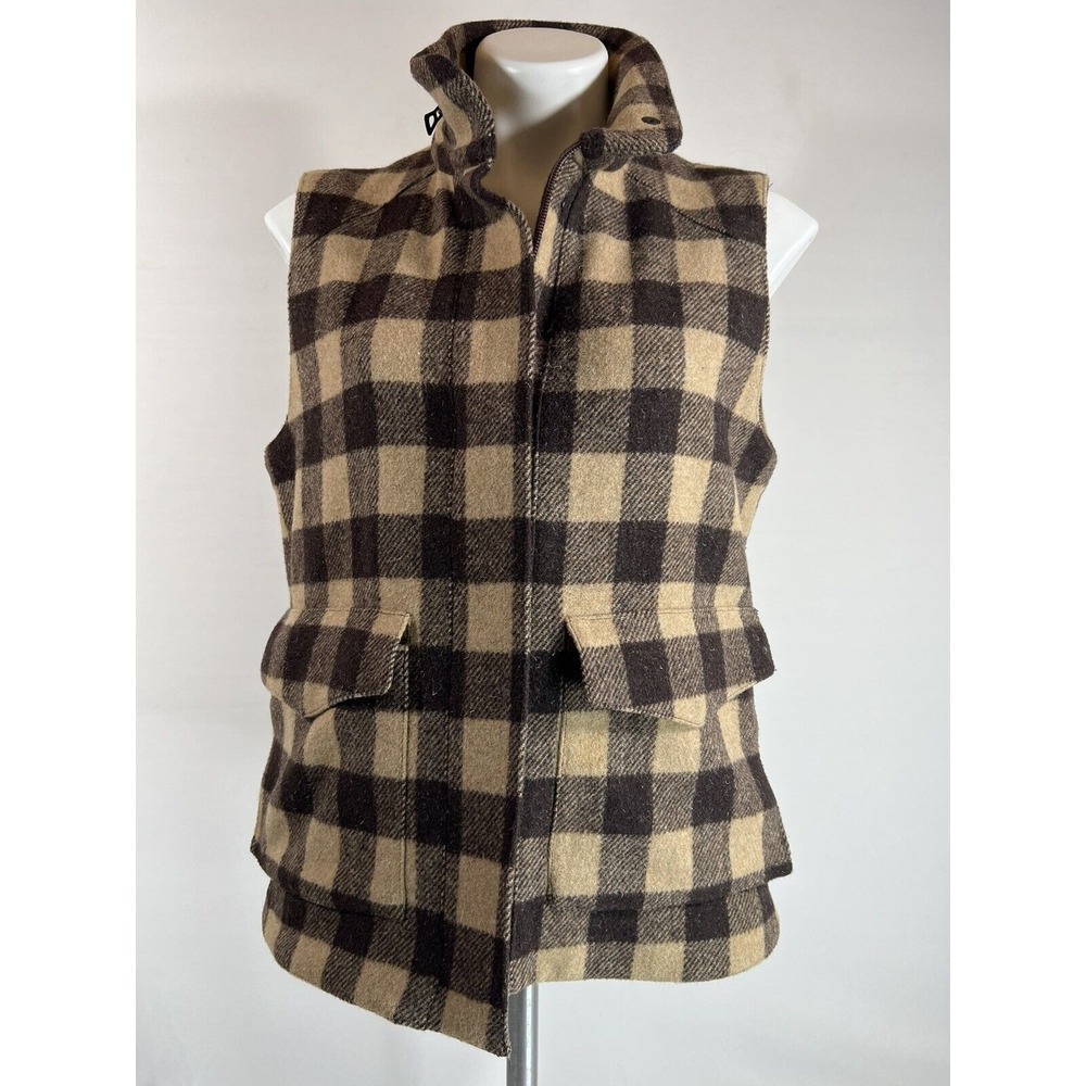 Bill‎ Kaiserman Vest Womens 12 Brown Lightweight Safari Utility Minimalist